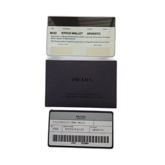 Prada Key Case Holder Nylon Leather Wallet COA and Box - Picture 7 of 14